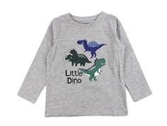 Name It grey melange dino top